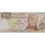 1000 Pesos Argentinië Biljet